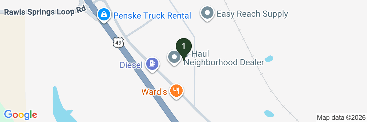 Map showing facility locations